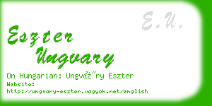 eszter ungvary business card